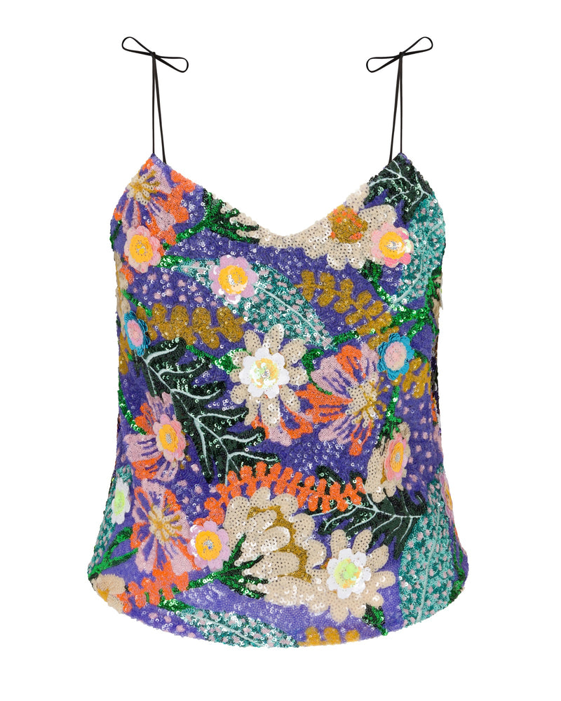 The Madame Reversible Cami - Purple Flame