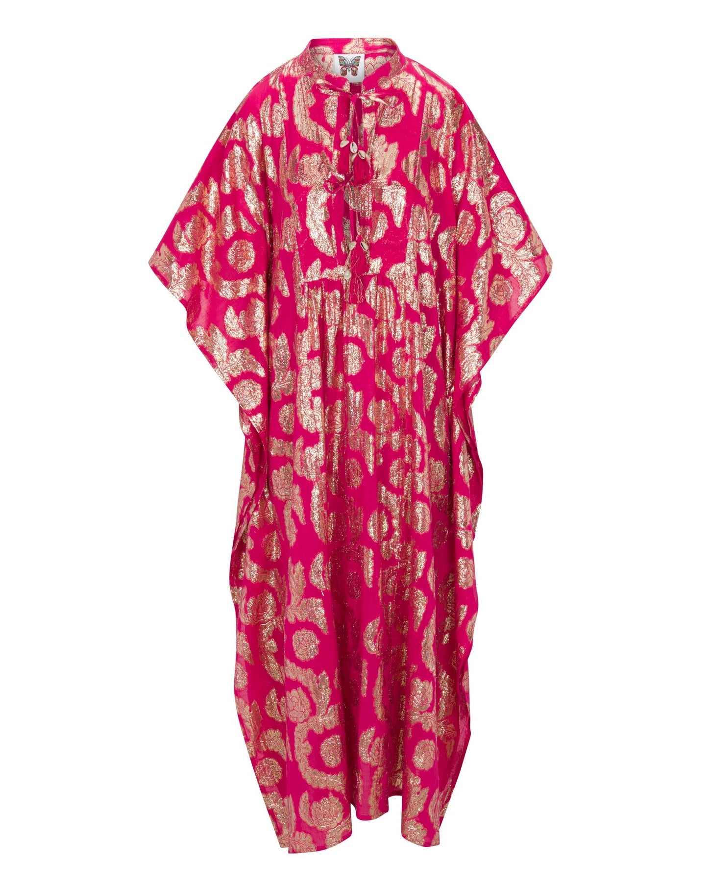 » Palm Springs Caftan Maxi Dress - Pomegranate/Gold (100% off)