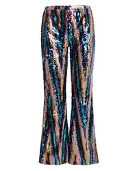 Martini Sequin Pants - Rainbow Glitter
