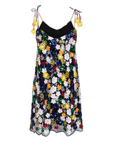 The Madame Butterfly Sequin Slip Dress - Black