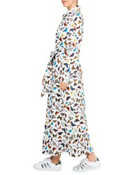 The Butterfly Shirt Maxi Dress - Ivory