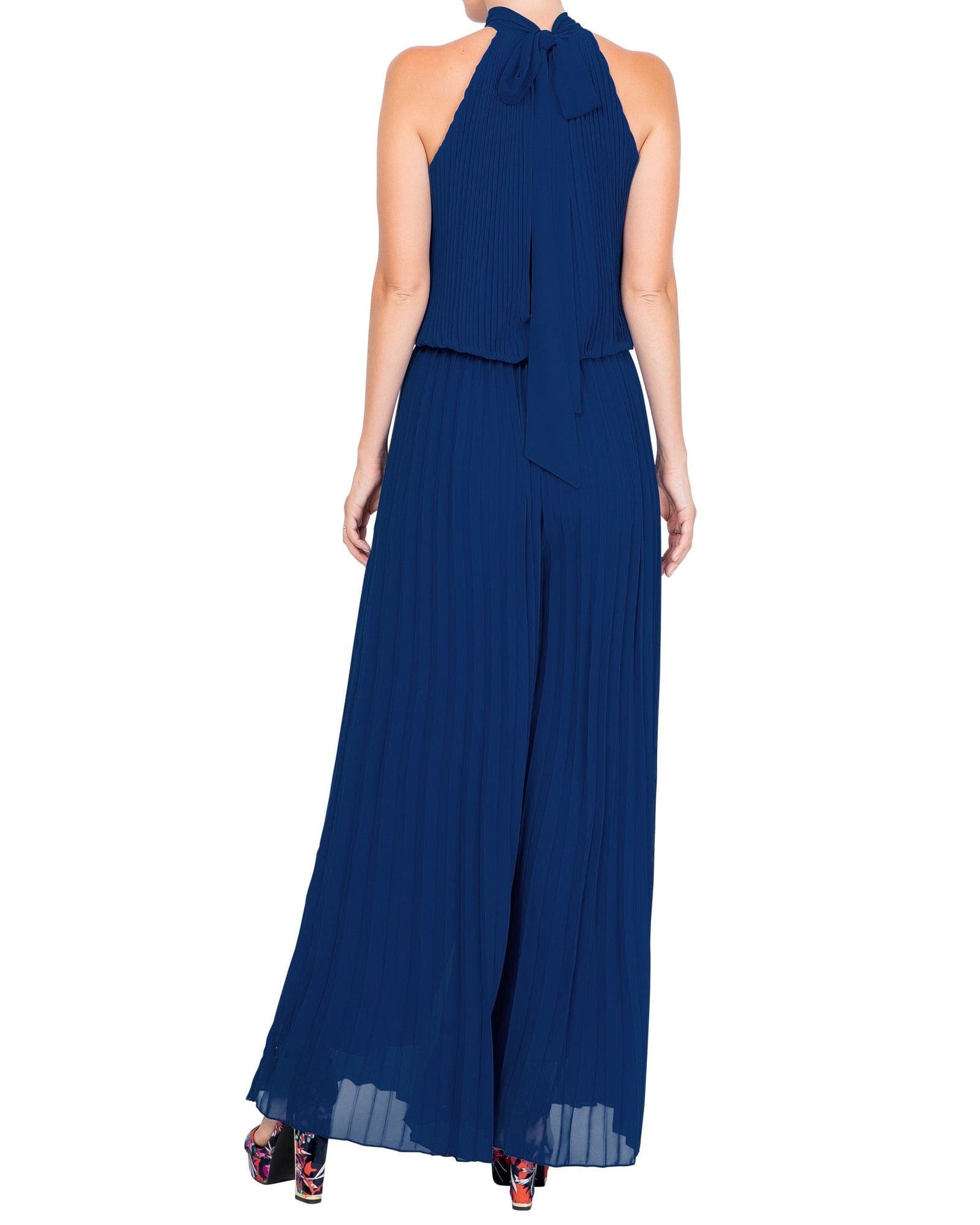 Wild Orchid Pleat Jumpsuit - Navy