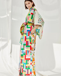 Kaleidoscope Quilt Maxi Kimono