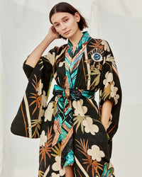 Dark Star Sequin Kimono - Sapphire