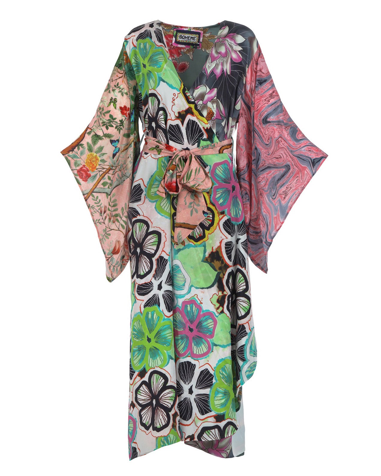 Sunshine Goddess Maxi Tunic - Pink Multi
