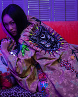 Los Panthera Sequin Kimono - Lime
