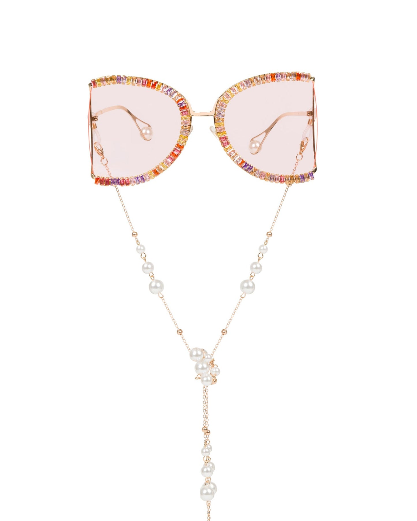Studio 54 Disco Funglasses - Gold Multi