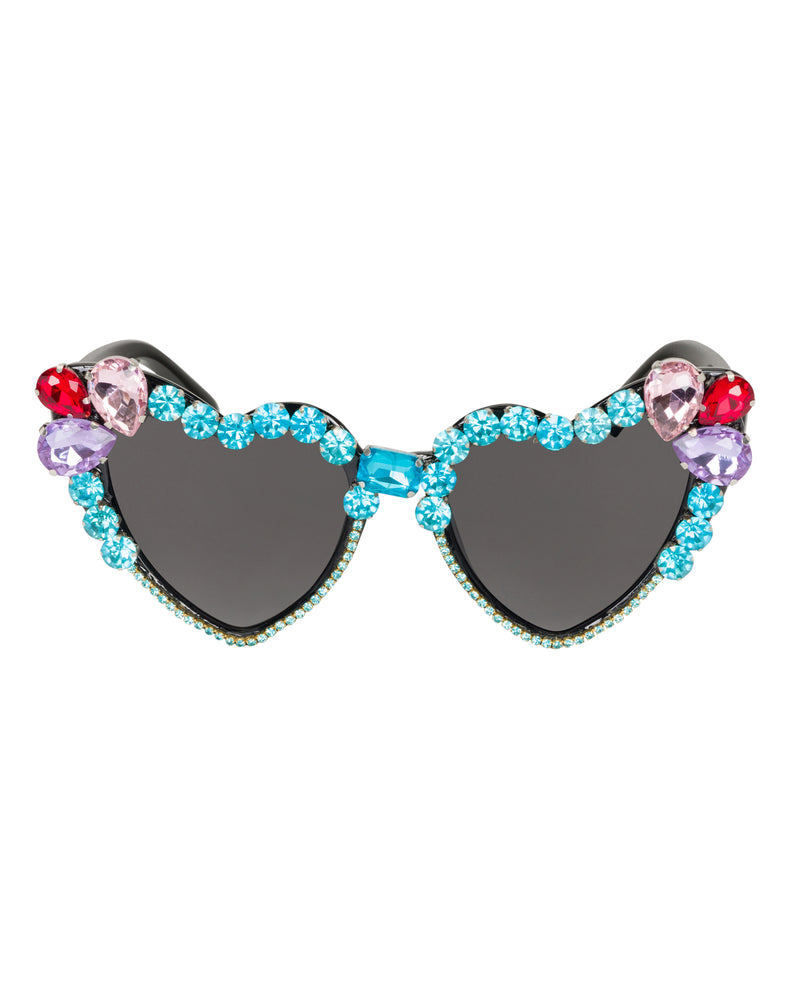 Heart Breaker Funglasses - Blue