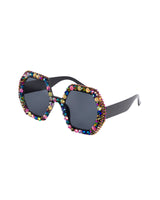 Wanderlust Rhinestone Funglasses - Black Magic