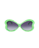 Ragamuffin Rhinestone Funglasses - Green Neon - Limited