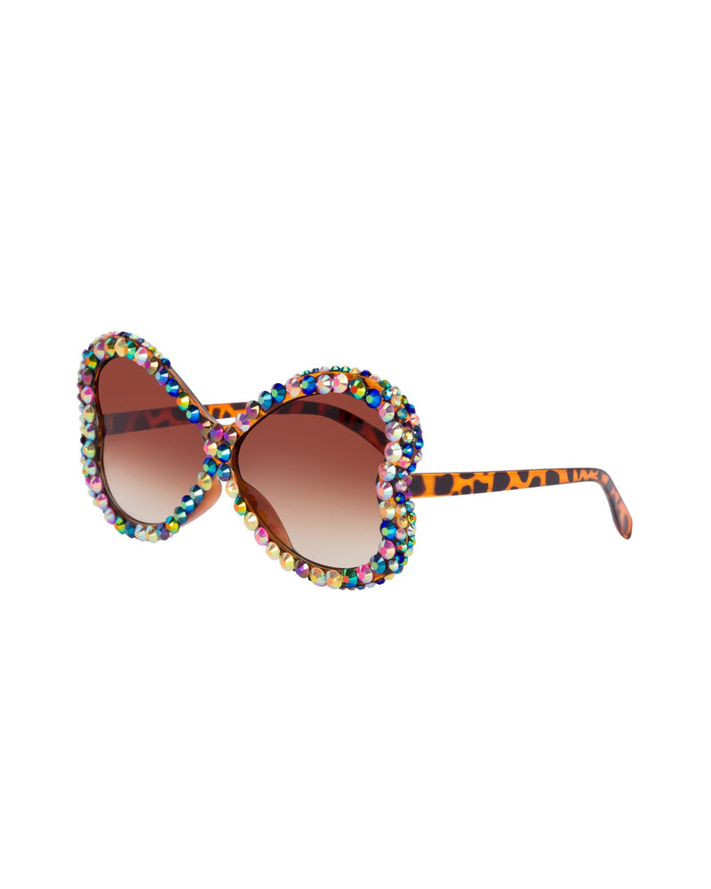 Ragamuffin Rhinestone Funglasses - Cocoa Confetti