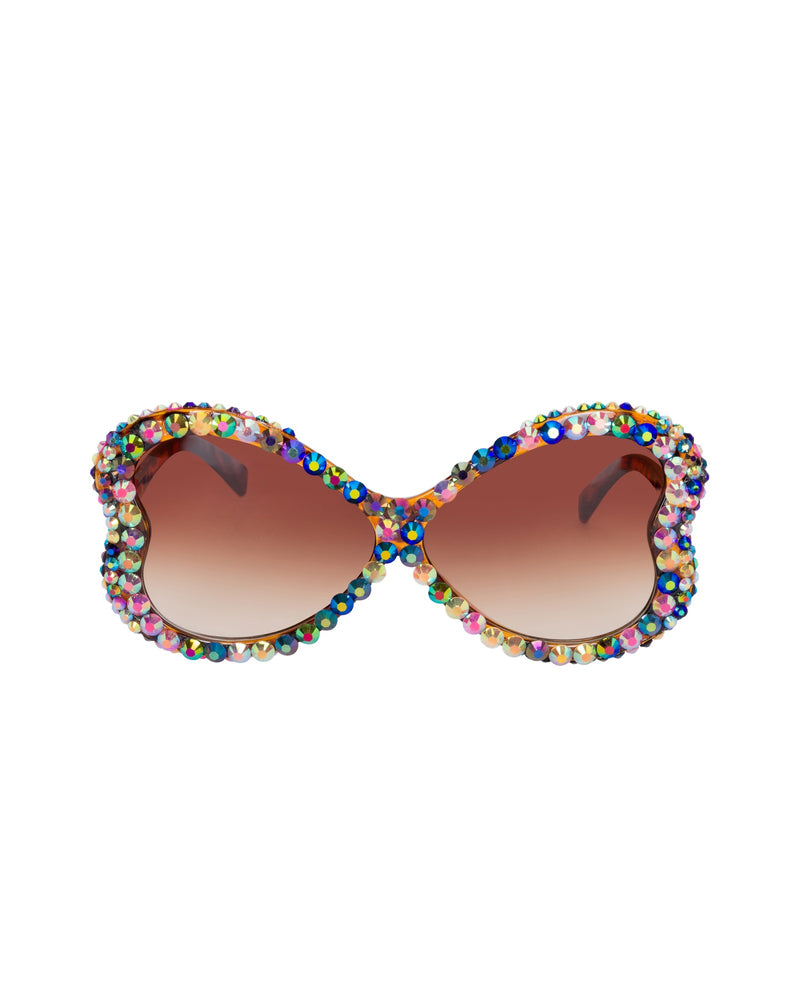 Ragamuffin Rhinestone Funglasses - Cocoa Confetti
