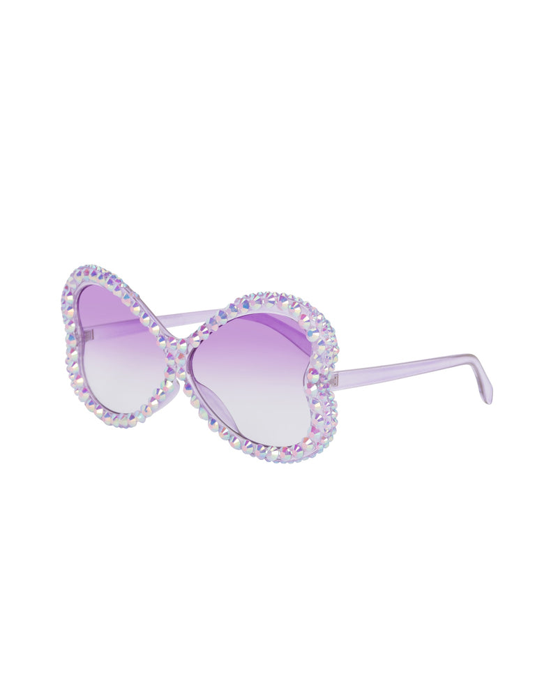Ragamuffin Rhinestone Funglasses - Lilac Haze