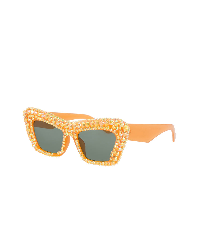 Hipster Rhinestone Cat Eye Sunglasses