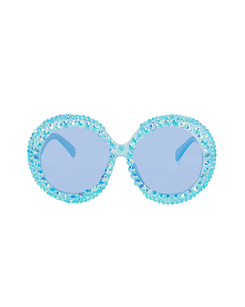 Euphoria Rhinestone Funglasses - Sky Blue - Limited Edition
