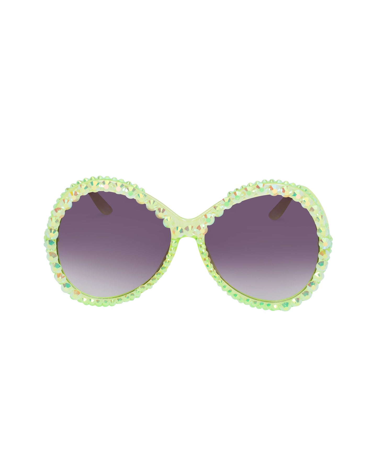 Whippersnapper Rhinestone Funglasses - Green