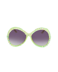 Whippersnapper Rhinestone Funglasses - Green