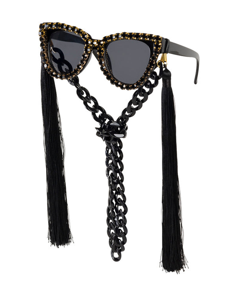 The Beatnik Rhinestone Funglasses