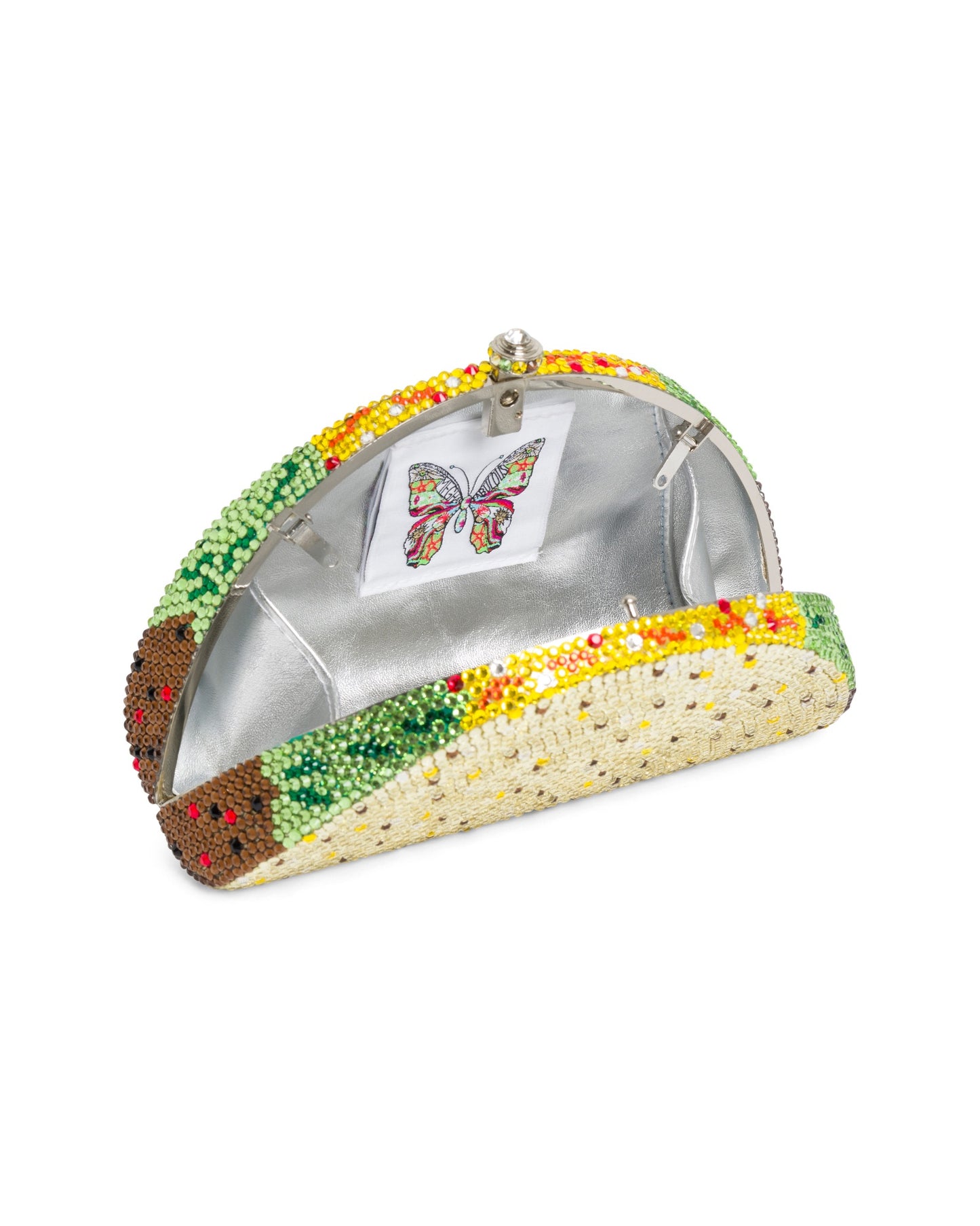 Taco Tuesday Rhinestone Clutch