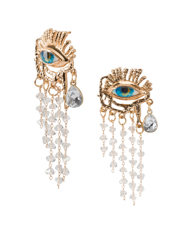 Cry Me A River Evil Eye Earrings