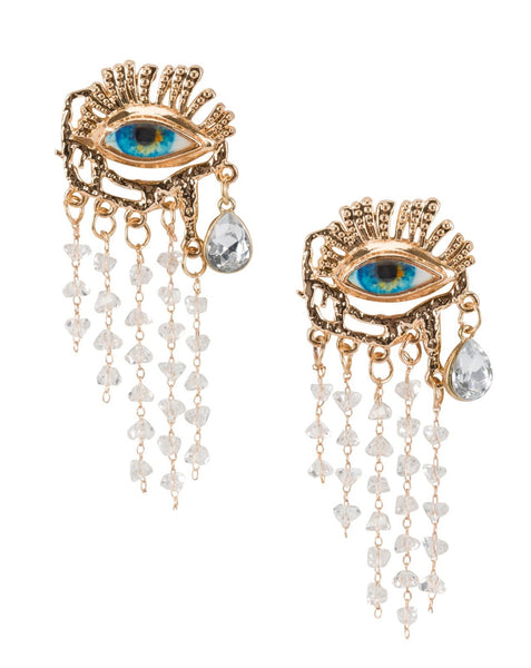 Cry Me A River Evil Eye Earrings Meghan Fabulous