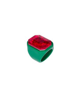 The Glam Rock Ring - Red and Green