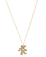 Dancing Bear Opal Necklace - Gold