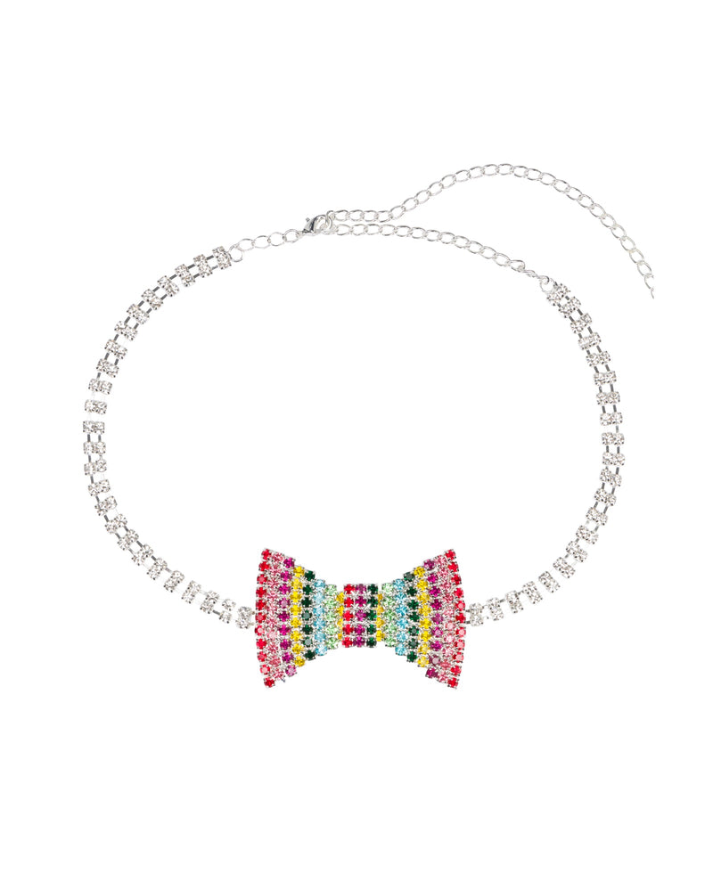 Rainbow Connection Bowtie Necklace