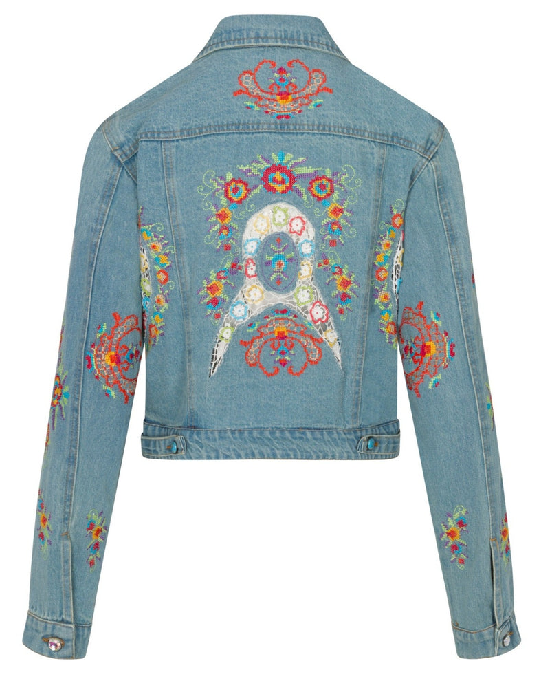 Dixie Embroidered Denim Jacket