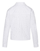 Gidget Sparkle Rhinestone Blouse - White