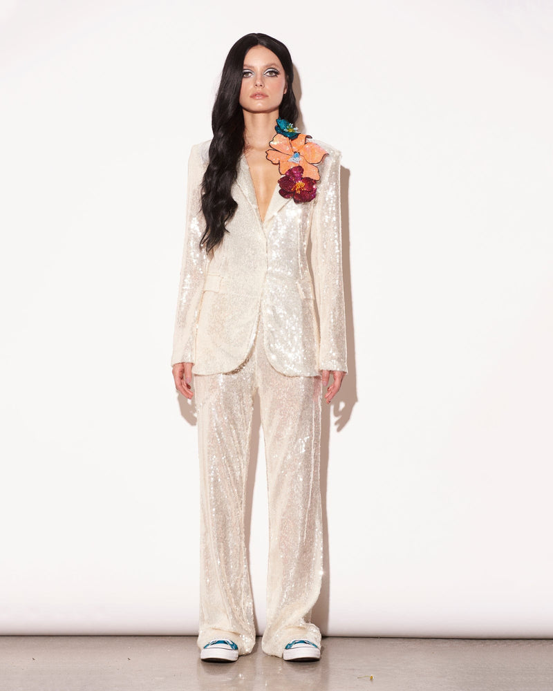Disco Diva Sequin Suit - White