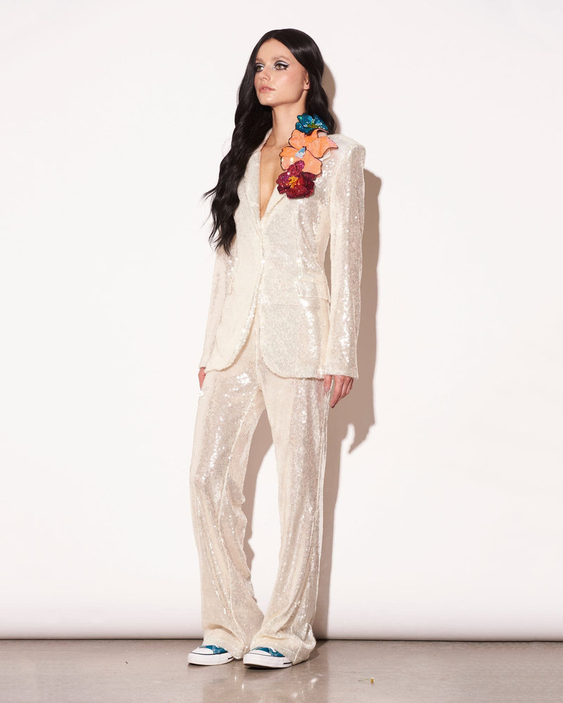 Disco Diva Sequin Suit - White