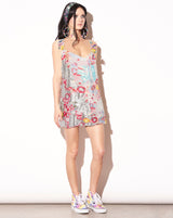 The Madame Butterfly Reversible Sequin Slip Dress - White