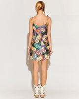 The Madame Reversible Slip Dress -Purple Flame