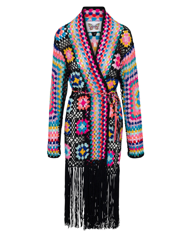 NEW LIMITED EDITION RANEE'S cardigan embroidered Kimono wrap