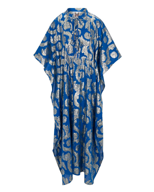 » Palm Springs Caftan Maxi Dress - Ocean Blue (100% off)