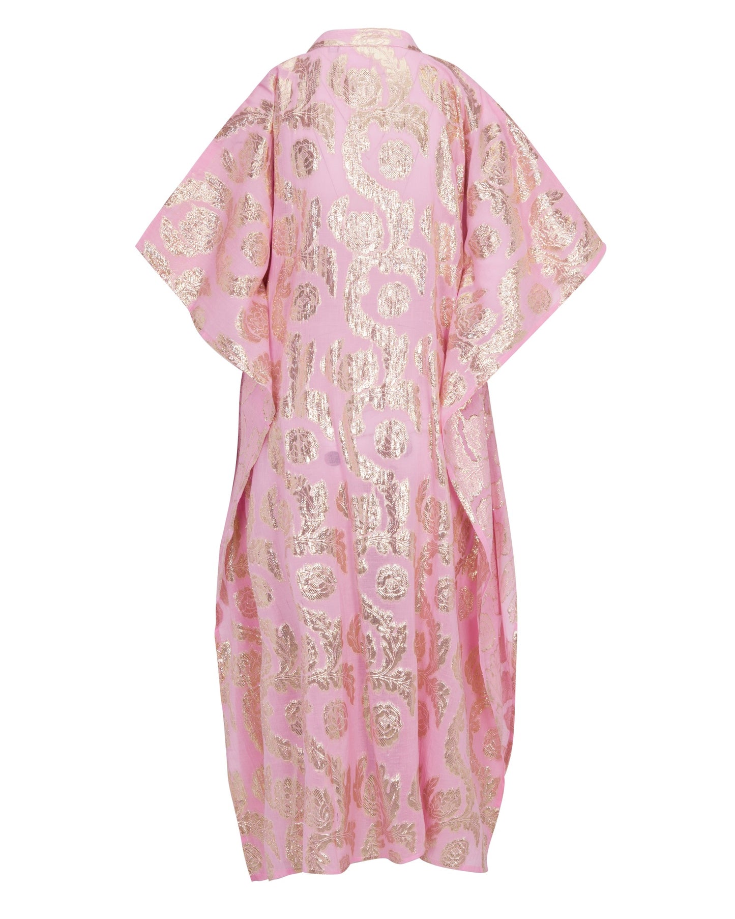 Palm Springs Caftan Maxi Dress - Pink/Gold