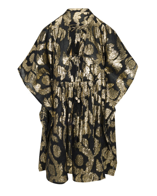 » Palm Springs Caftan Tunic Dress - Black (100% off)