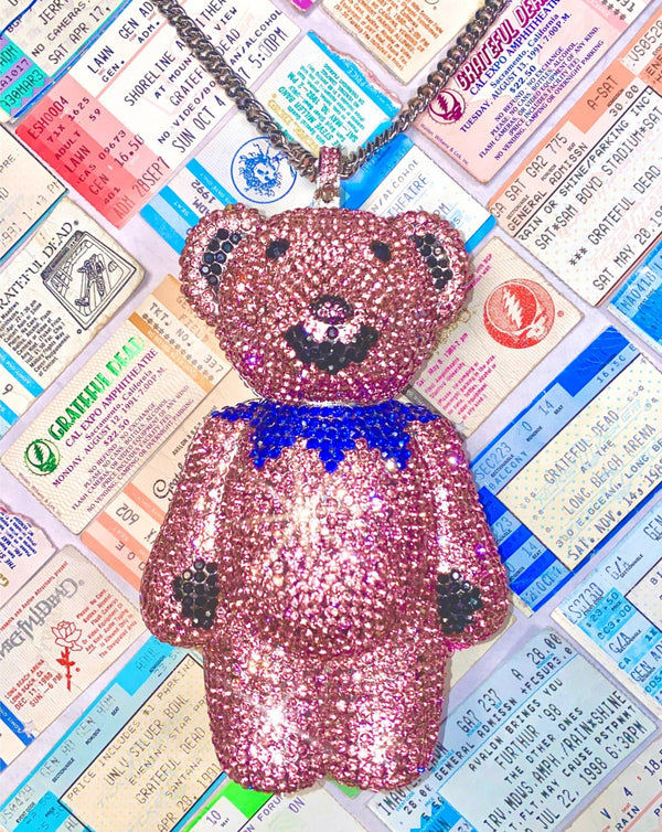 Grateful Dead Fabulous Dancing Bear Clutch - Pink