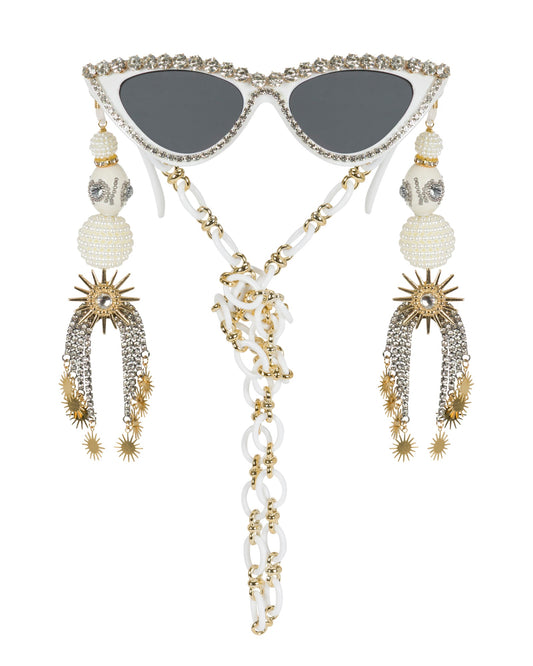 'Til Death Do Us Part Rhinestone Funglasses