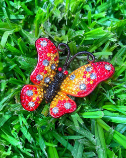 Mariposa Ring - Red / Yellow