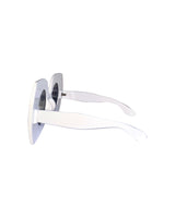 Elton Bling Rhinestone Funglasses - White