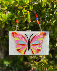 Painted Lady Butterfly Clutch