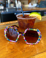 Wanderlust Rhinestone Funglasses - Black Magic