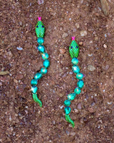 Garden of Eden Snake Rhinestone Earrings