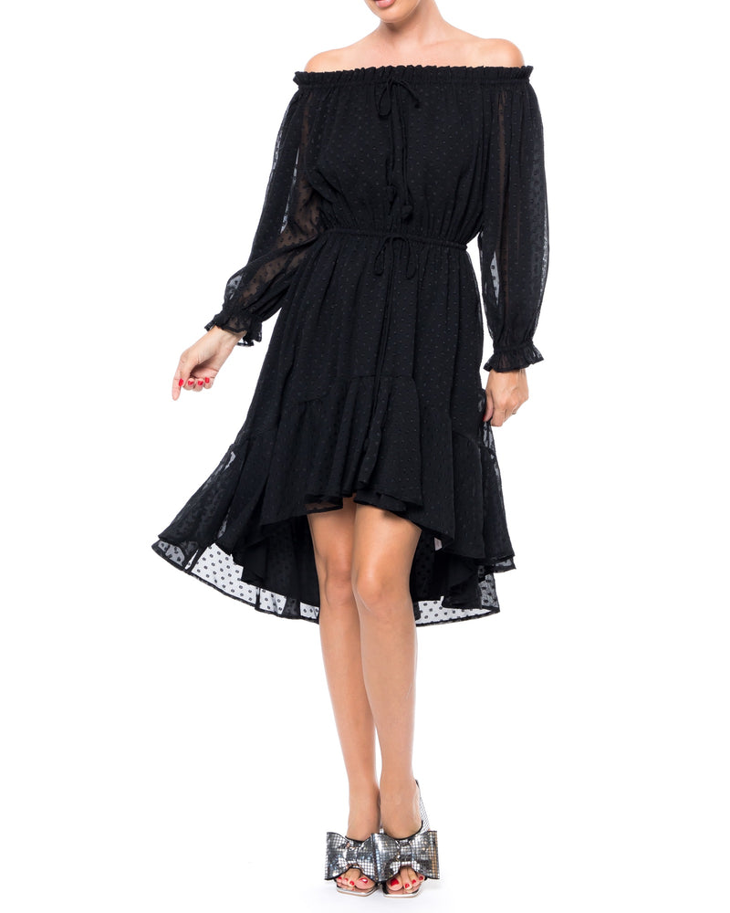 Keiko Midi Dress - Black