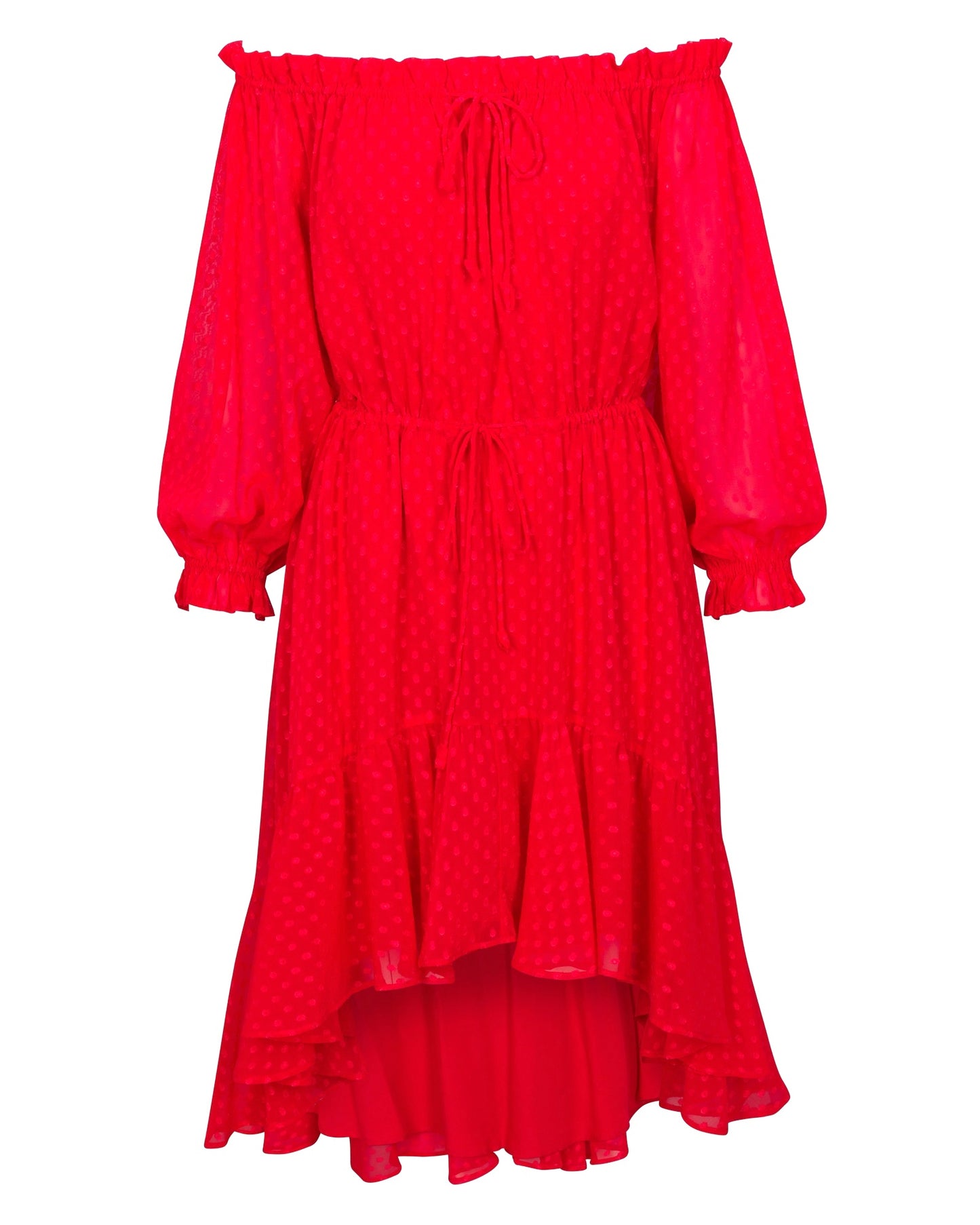 Keiko Midi Dress - Cherry