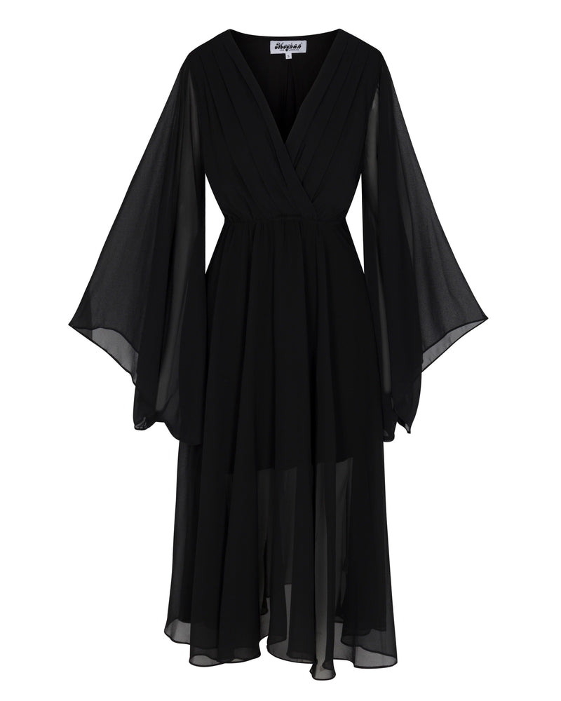 Sunset Midi Dress - Black