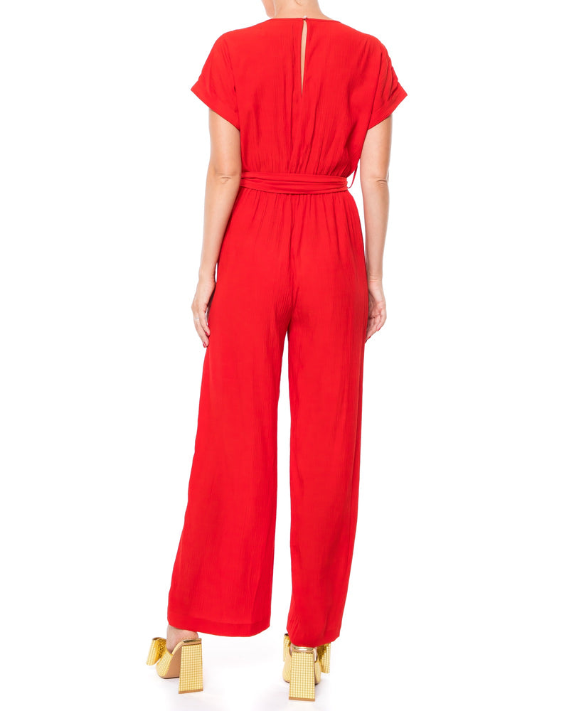 Wonderland Jumpsuit - Cherry