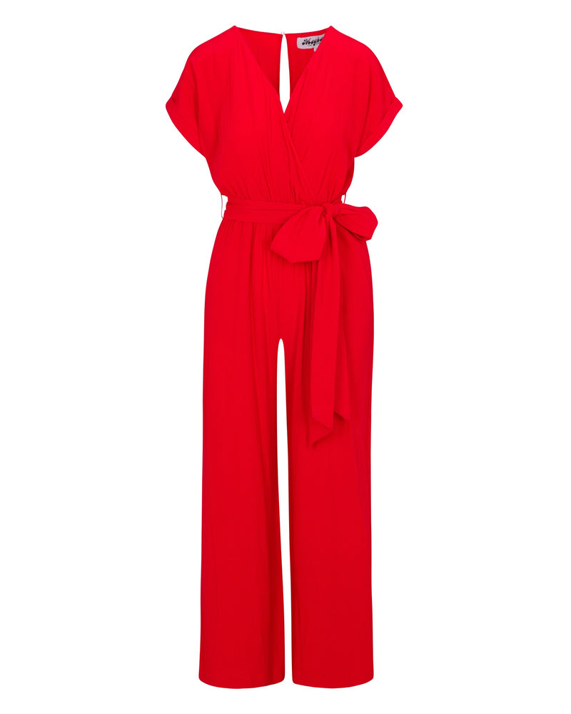 Wonderland Jumpsuit - Cherry